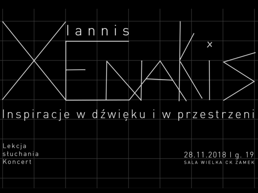 Zdjęcie -  - Iannis Xenakis Inspiracje w dźwięku i w przestrzeni – lekcja słuchania /koncert (28.11 środa)