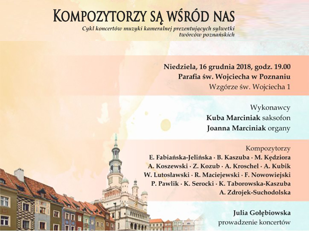 Zdjęcie -  - XI Poznański Koncert Muzyki Kameralnej Kompozytorzy są wśród nas (16.12 niedziela)